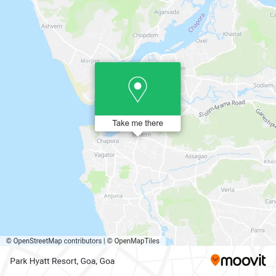 Park Hyatt Resort, Goa map