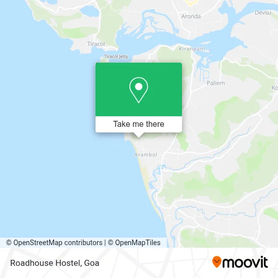 Roadhouse Hostel map