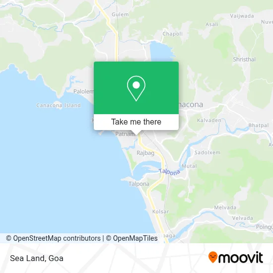 Sea Land map