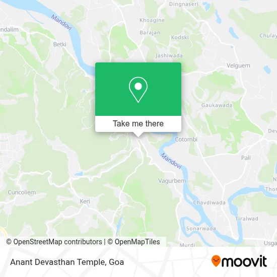 Anant Devasthan Temple map