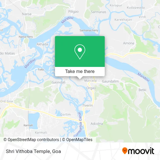 Shri Vithoba Temple map