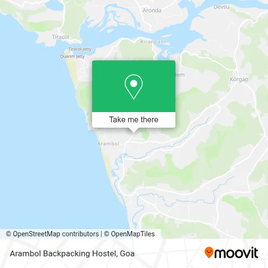 Arambol Backpacking Hostel map
