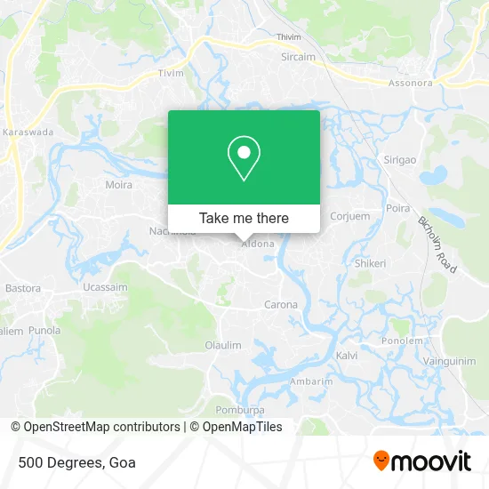 500 Degrees map