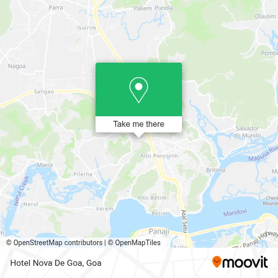 Hotel Nova De Goa map