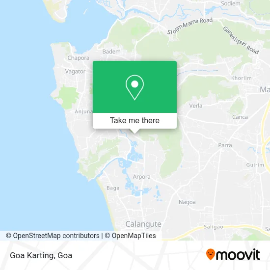 Goa Karting map