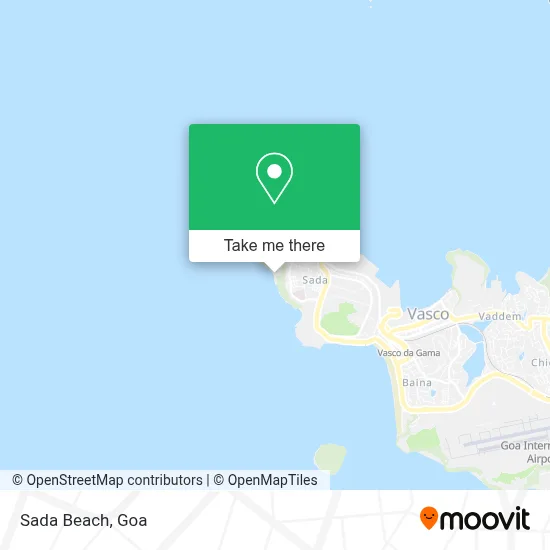 Sada Beach map