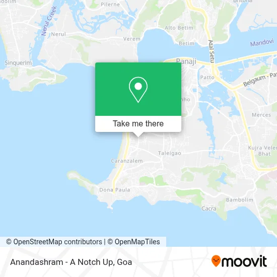 Anandashram - A Notch Up map