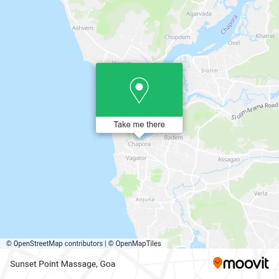 Sunset Point Massage map