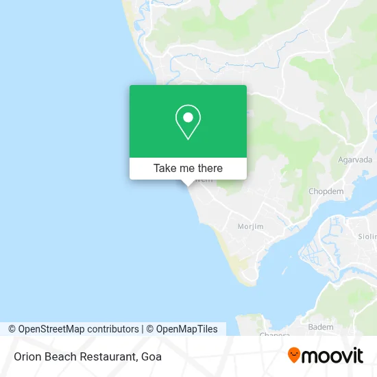 Orion Beach Restaurant map