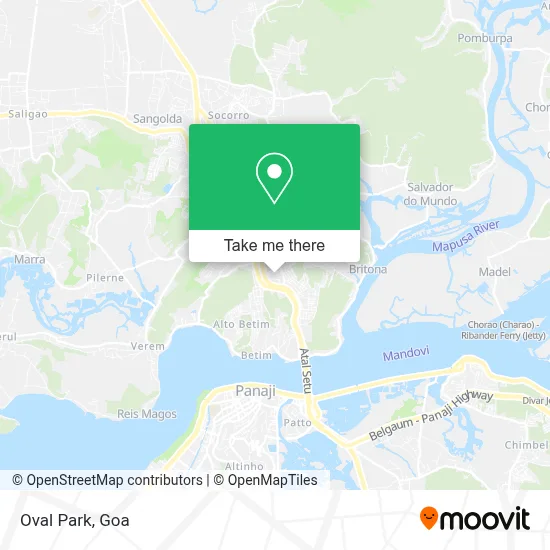 Oval Park map