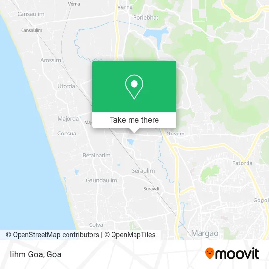 Iihm Goa map