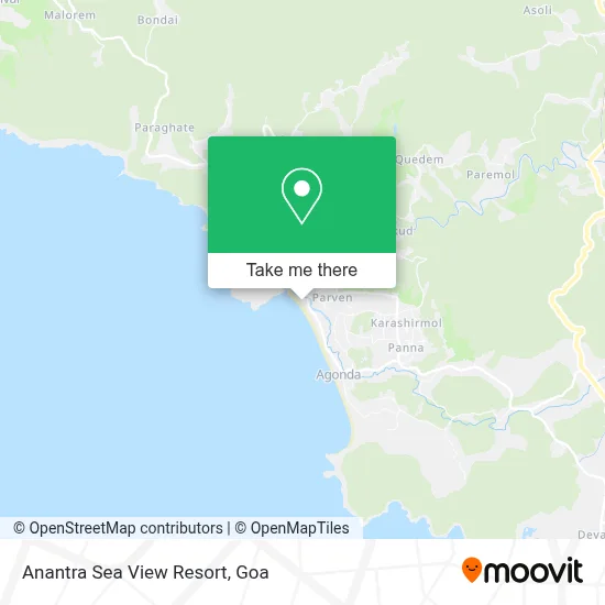 Anantra Sea View Resort map