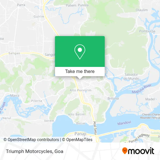 Triumph Motorcycles map