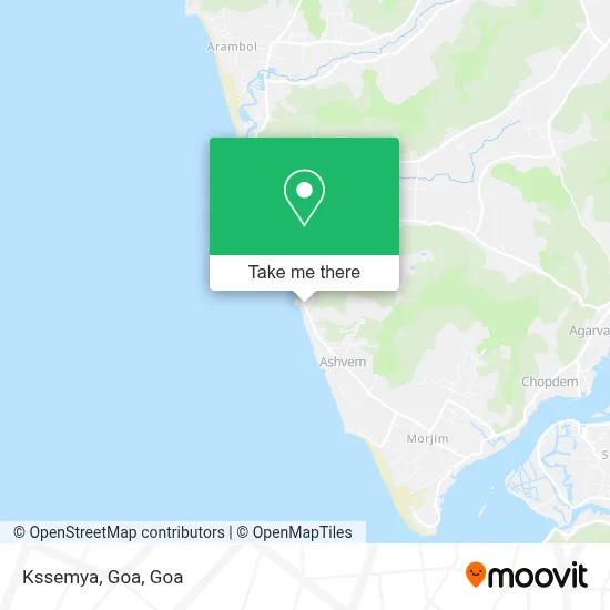 Kssemya, Goa map