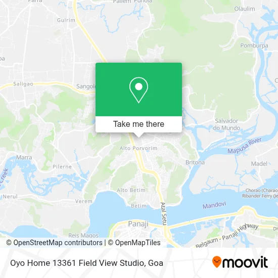 Oyo Home 13361 Field View Studio map