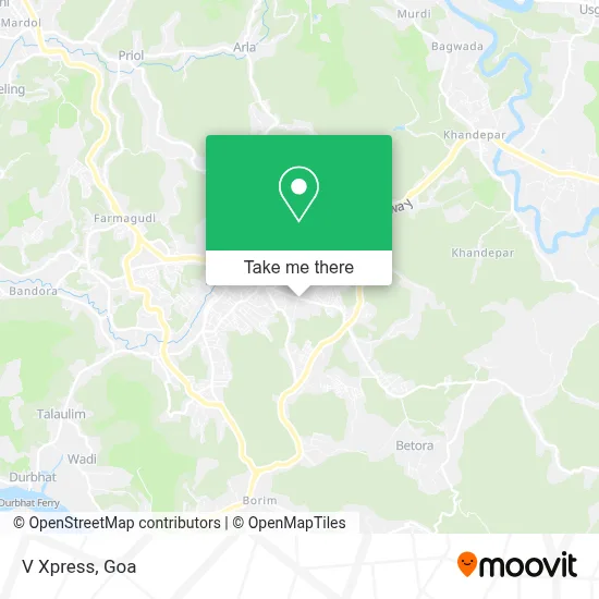 V Xpress map