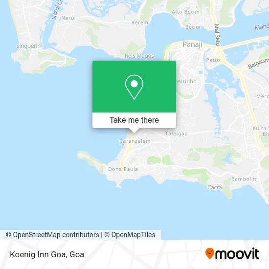 Koenig Inn Goa map