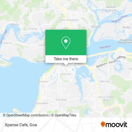Xpanse Cafe map