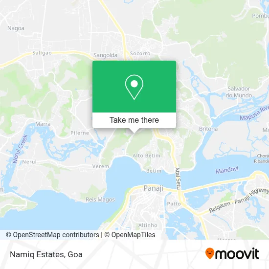 Namiq Estates map