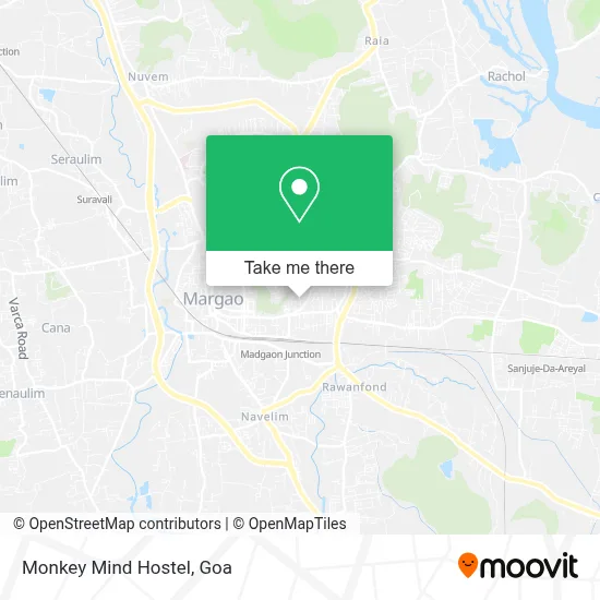 Monkey Mind Hostel map