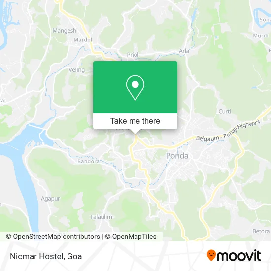 Nicmar Hostel map