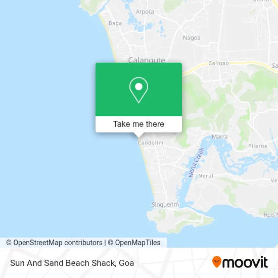 Sun And Sand Beach Shack map