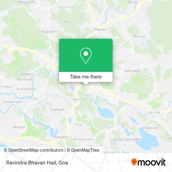 Ravindra Bhavan Hall map