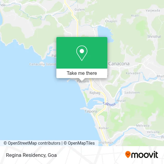 Regina Residency map