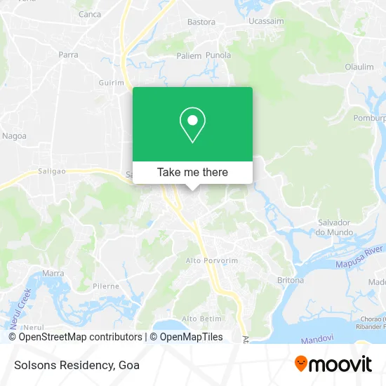 Solsons Residency map