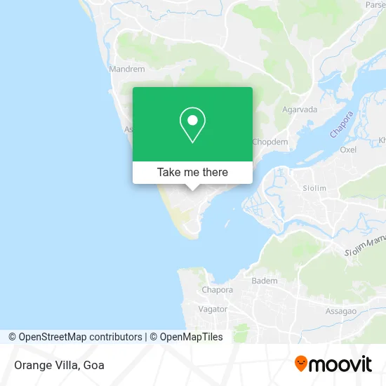 Orange Villa map
