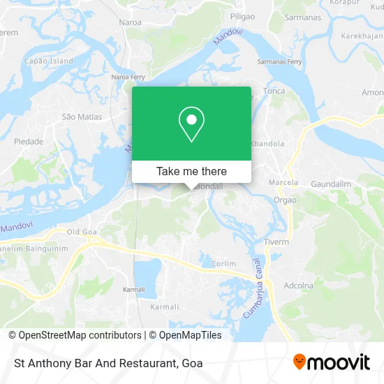 St Anthony Bar And Restaurant map