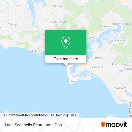 Leda Seashells Restaurant map