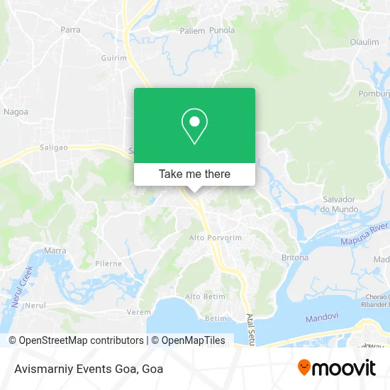 Avismarniy Events Goa map