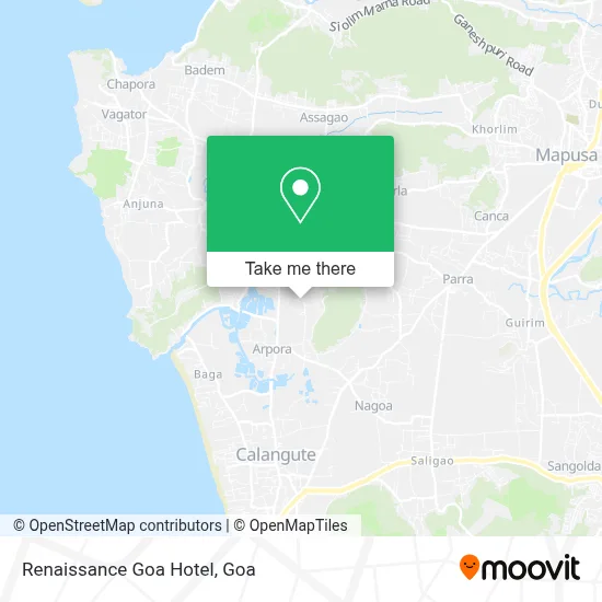 Renaissance Goa Hotel map