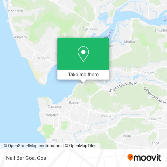 Nail Bar Goa map