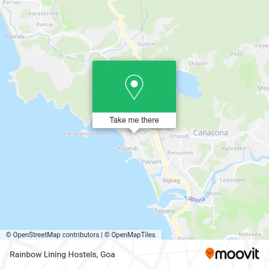 Rainbow Lining Hostels map