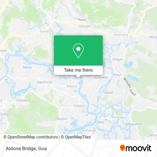 Aldona Bridge map