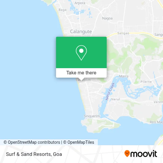 Surf & Sand Resorts map