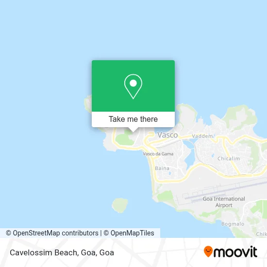 Cavelossim Beach, Goa map