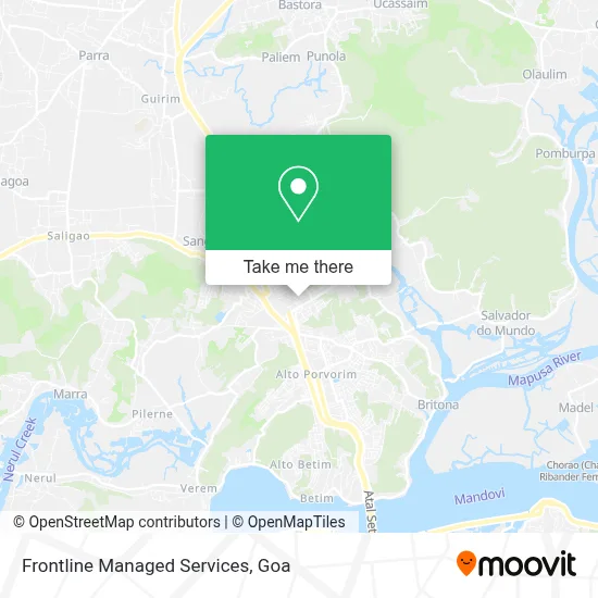 Frontline Managed Services map