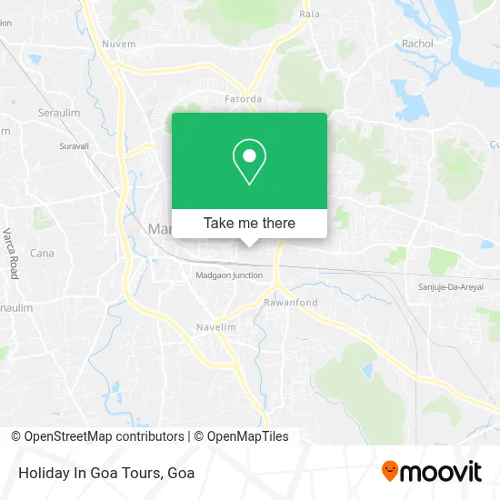 Holiday In Goa Tours map