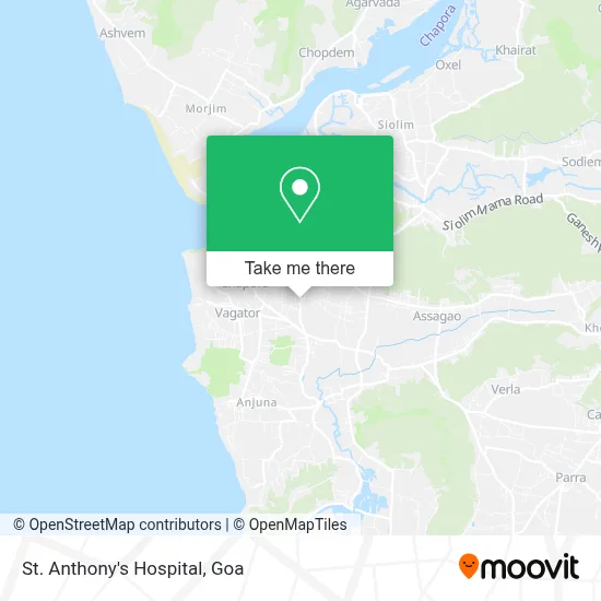 St. Anthony's Hospital map