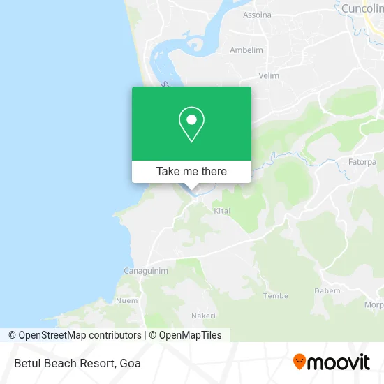 Betul Beach Resort map