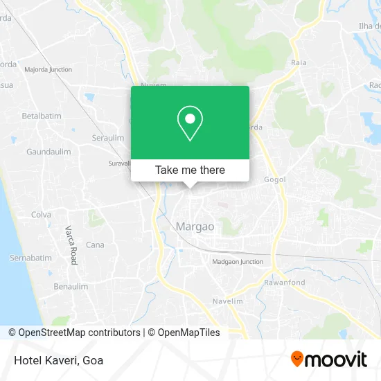 Hotel Kaveri map
