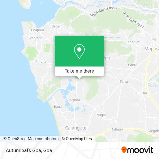 Autumleafs Goa map