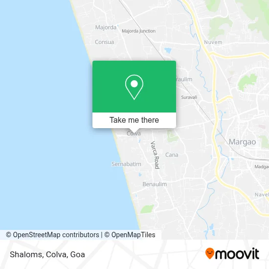 Shaloms, Colva map