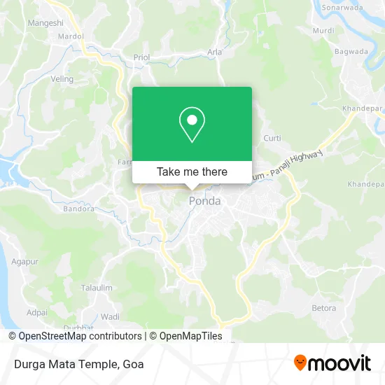 Durga Mata Temple map