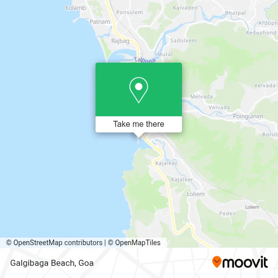 Galgibaga Beach map