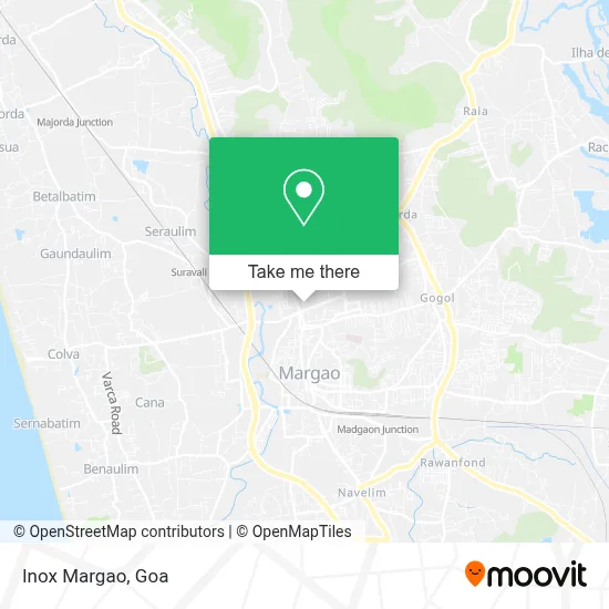 Inox Margao map