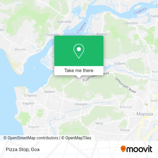 Pizza Stop map